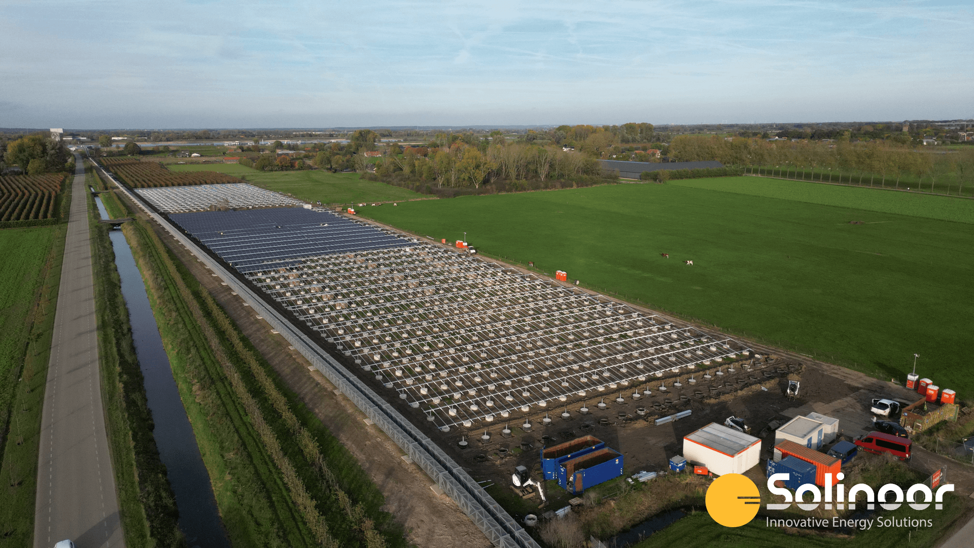 Solar park Geertjesgolf construction progress