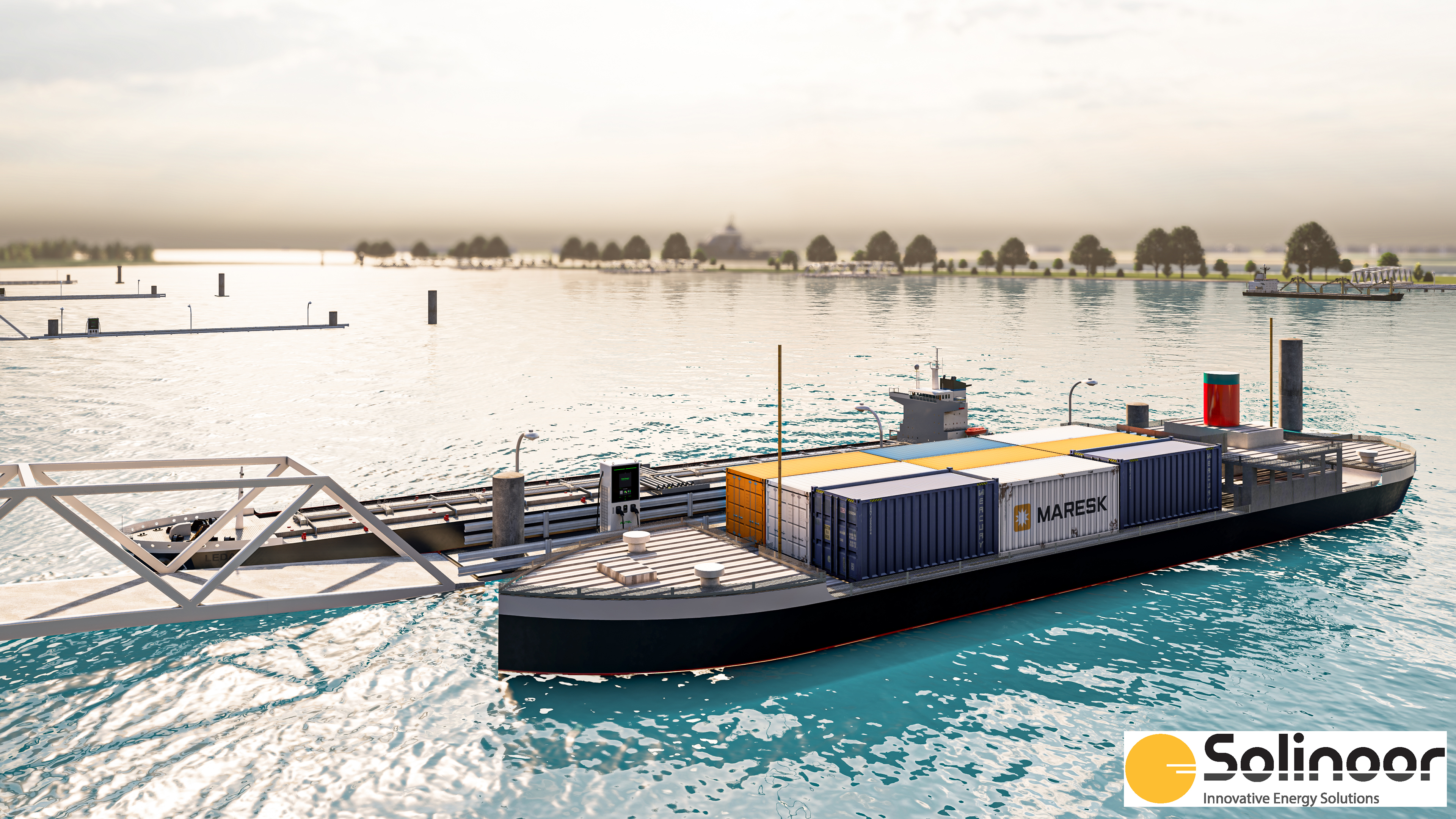 Sustainable shore power for ships